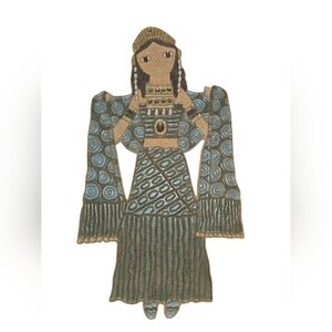 St Andrews Abby Ceramics Queen Esther Wall Folk Art 10 Inch Tall Made by Monks